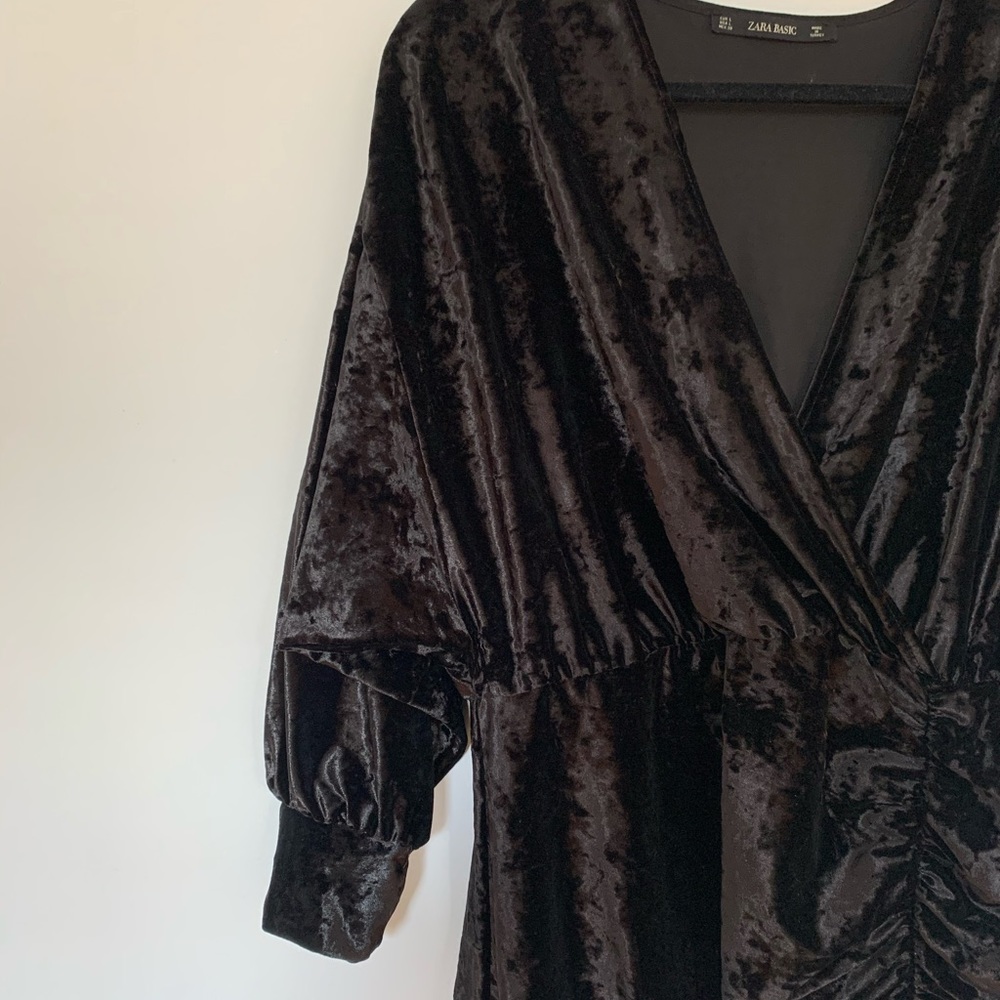 Zara velvet dress
